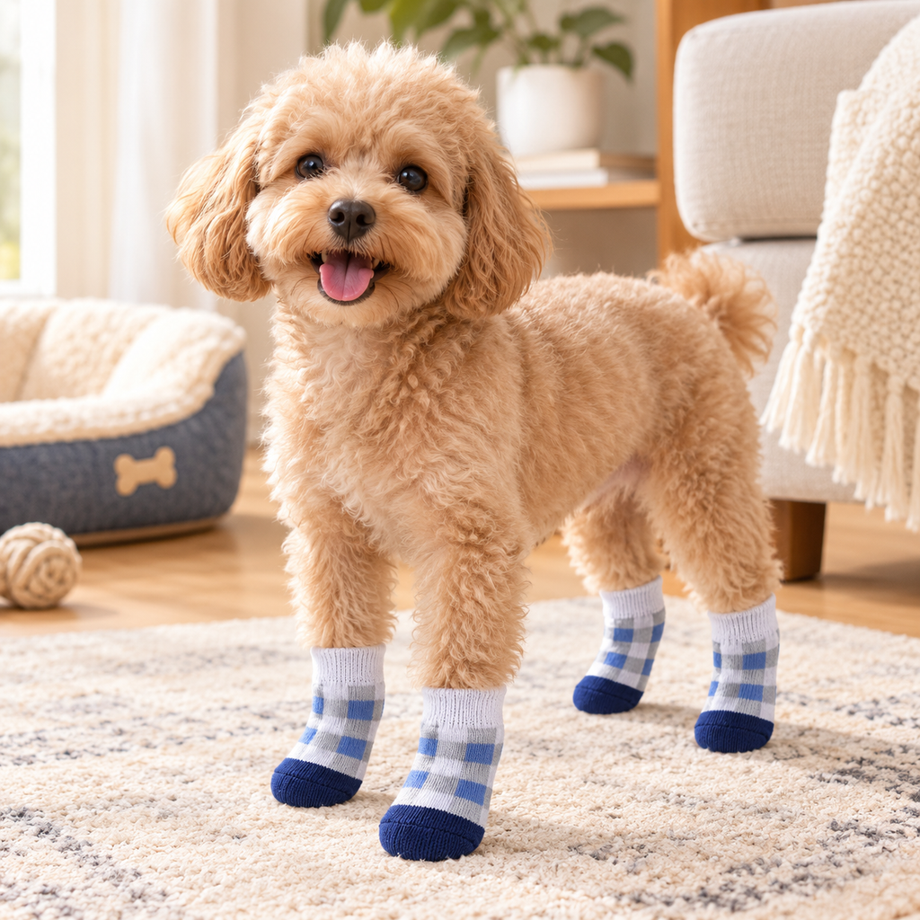 VellaPaw GripPaws non-slip pet socks – grip socks for dogs on hardwood floors