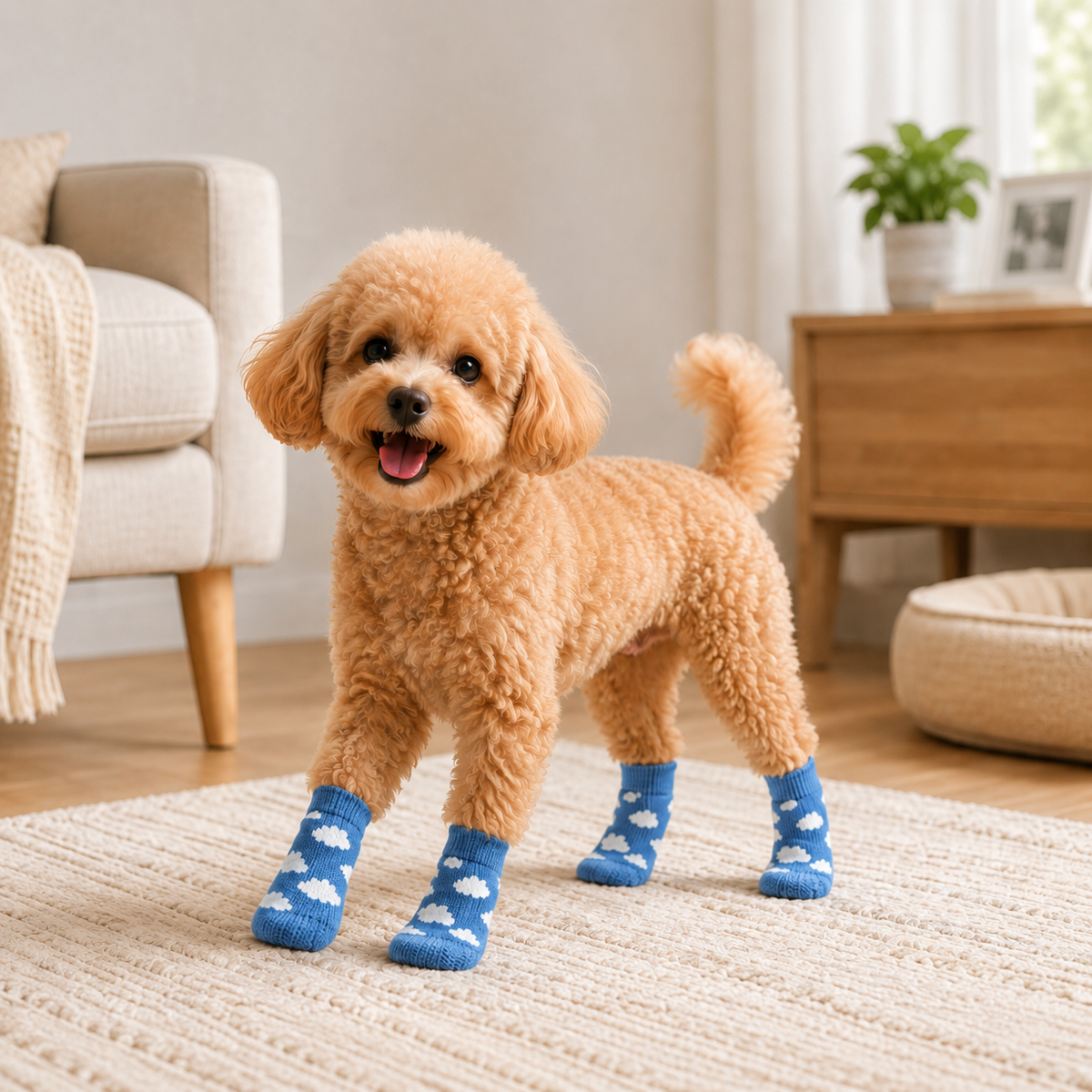 VellaPaw GripPaws non-slip pet socks – grip socks for dogs on hardwood floors