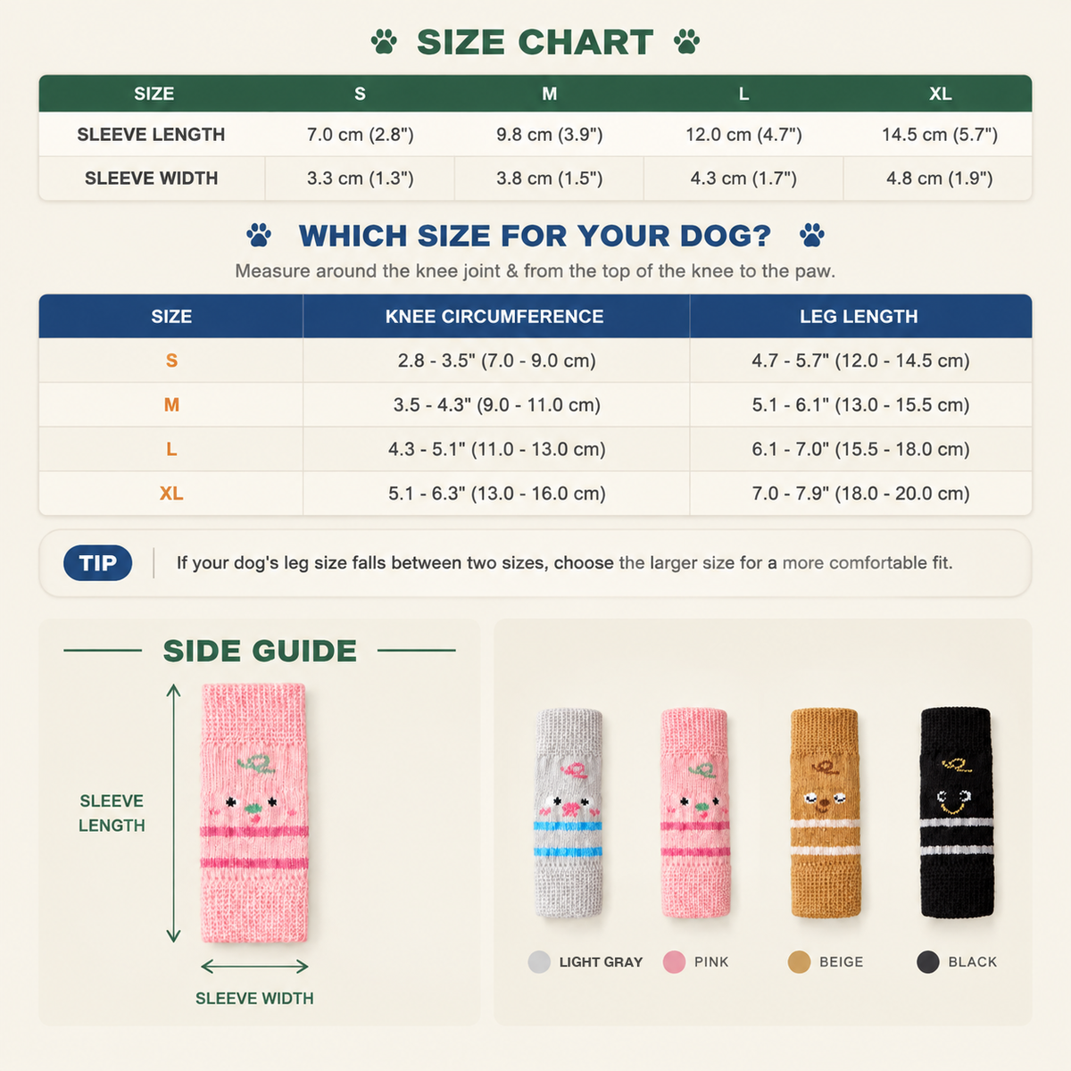 VellaPaw paw sleeves and leg warmers for dogs – protective pet paw sleeve