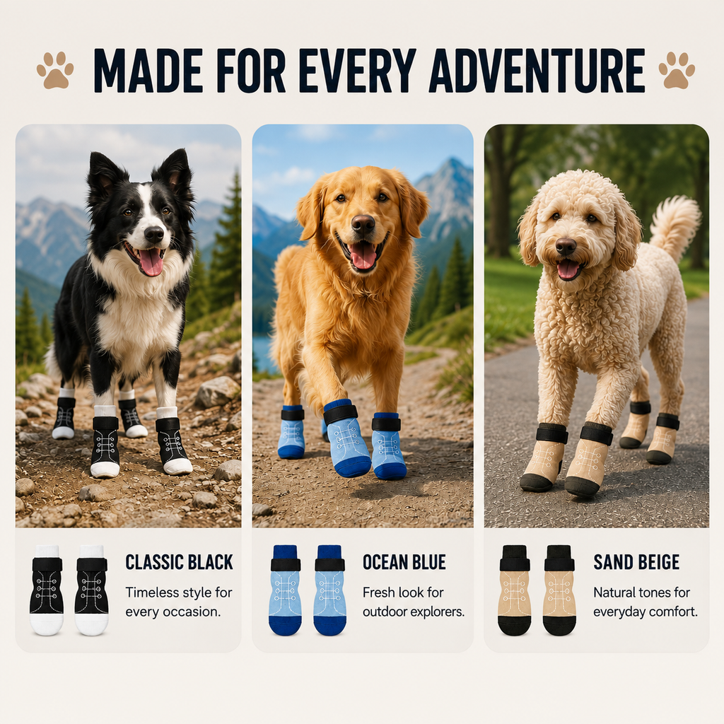 VellaPaw non-slip pet socks with adjustable strap – anti-slip dog socks