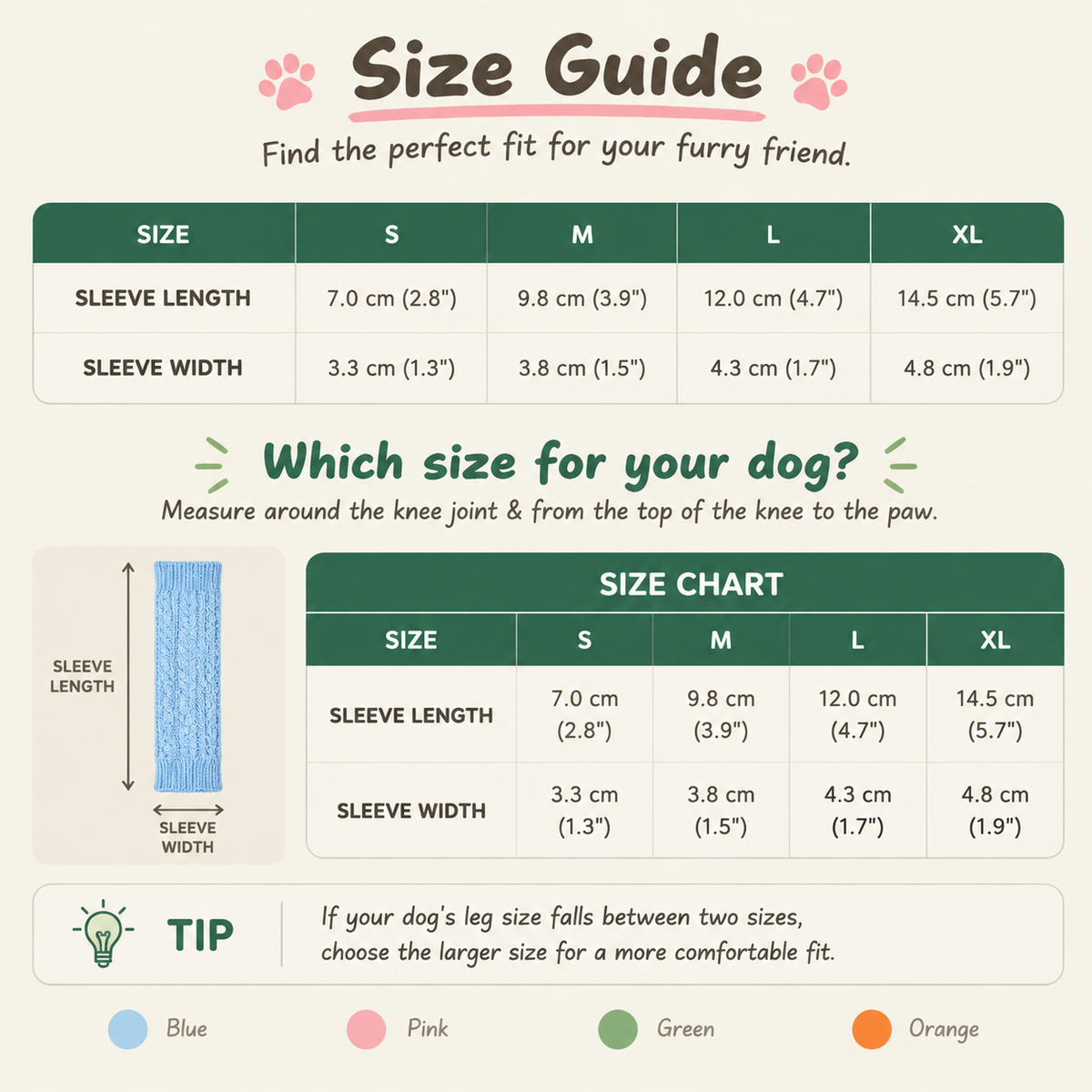 VellaPaw paw sleeves and leg warmers for dogs – protective pet paw sleeve