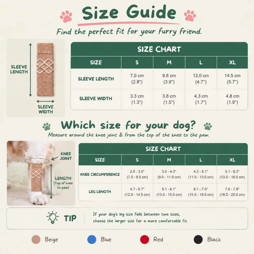 VellaPaw paw sleeves and leg warmers for dogs – protective pet paw sleeve
