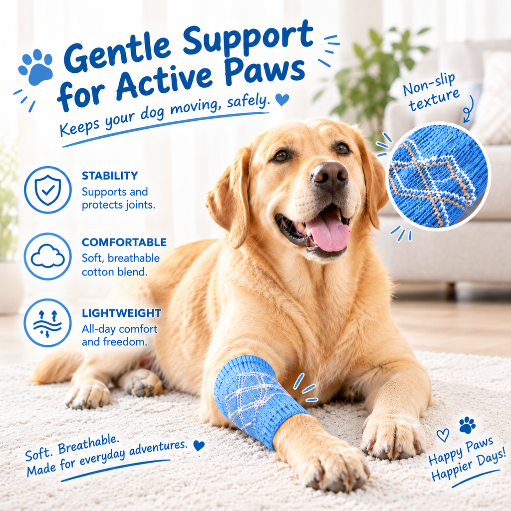 VellaPaw paw sleeves and leg warmers for dogs – protective pet paw sleeve