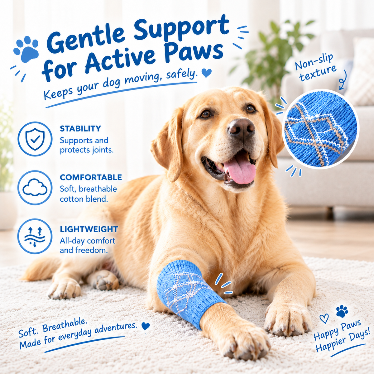 VellaPaw paw sleeves and leg warmers for dogs – protective pet paw sleeve