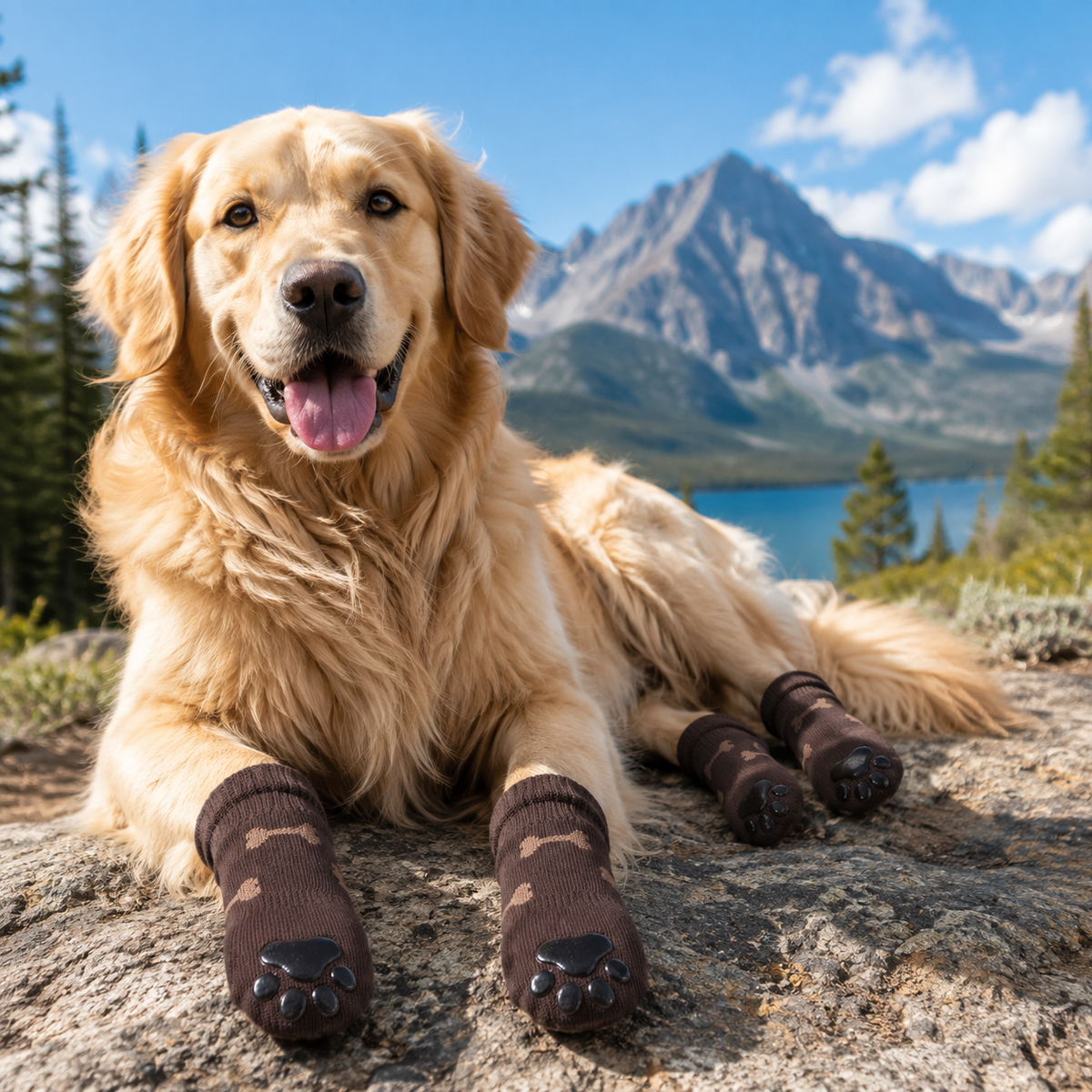 VellaPaw double-grip non-slip pet socks with strap – anti-slip dog socks