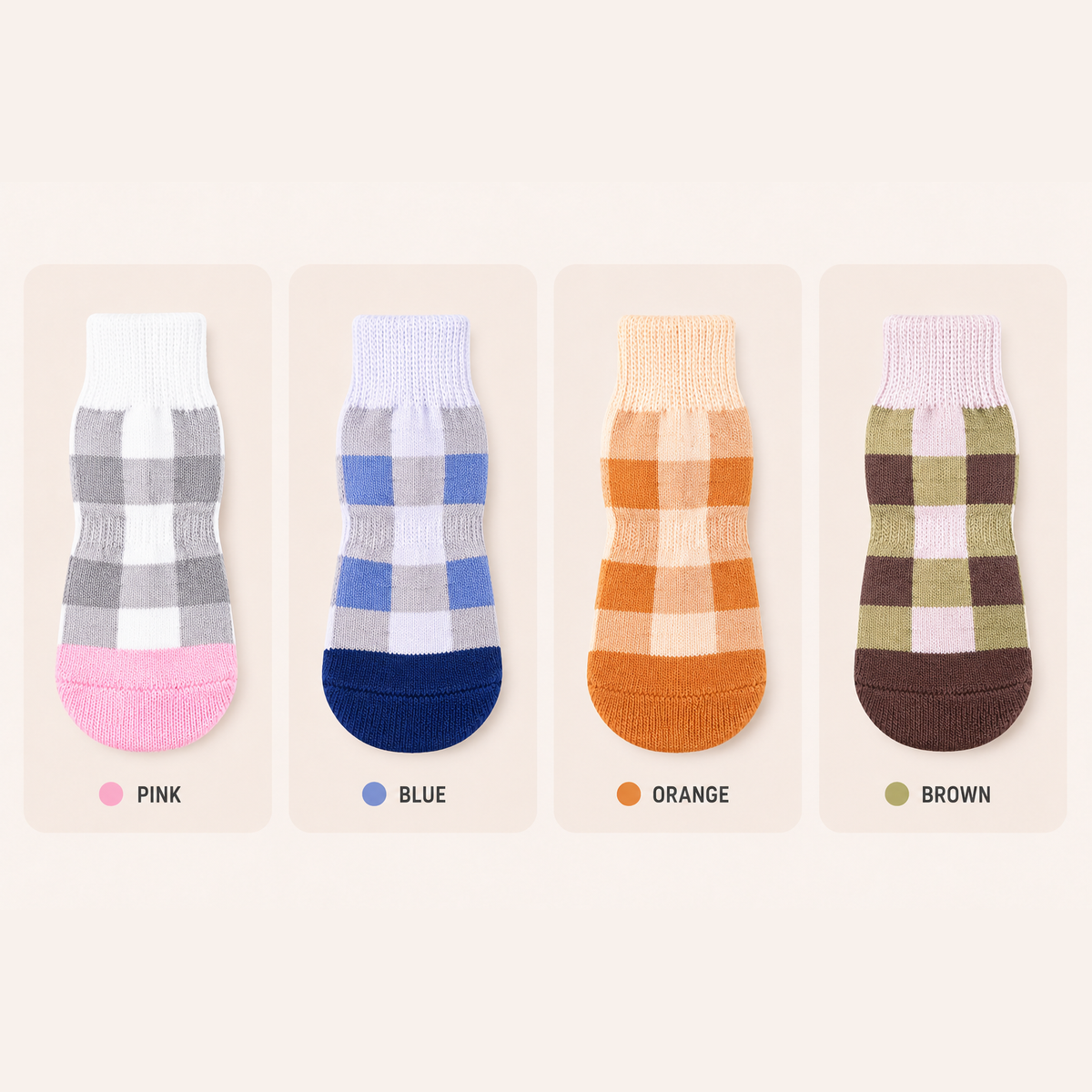 VellaPaw GripPaws non-slip pet socks – grip socks for dogs on hardwood floors