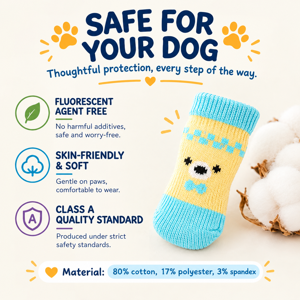 VellaPaw GripPaws non-slip pet socks – grip socks for dogs on hardwood floors