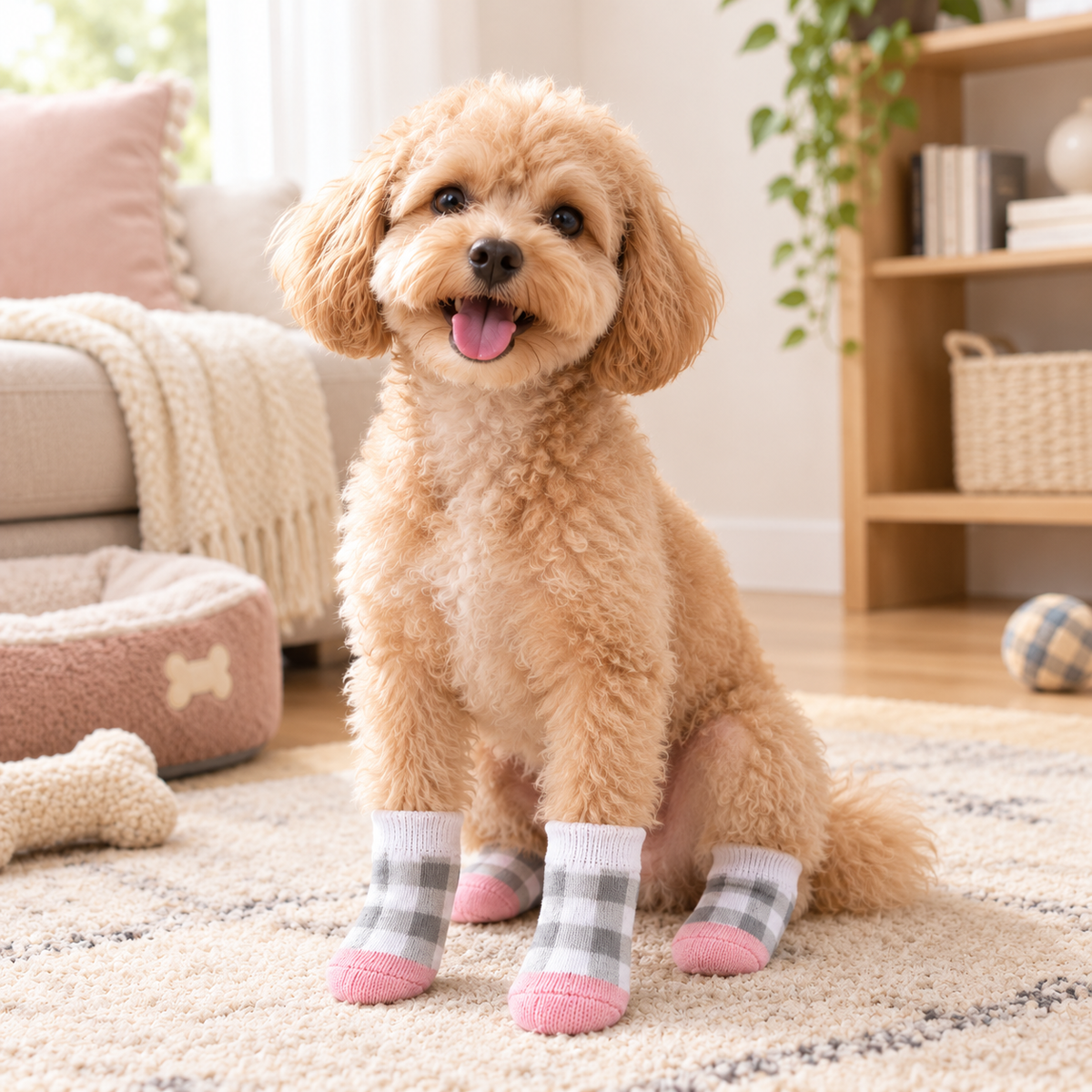 VellaPaw GripPaws non-slip pet socks – grip socks for dogs on hardwood floors