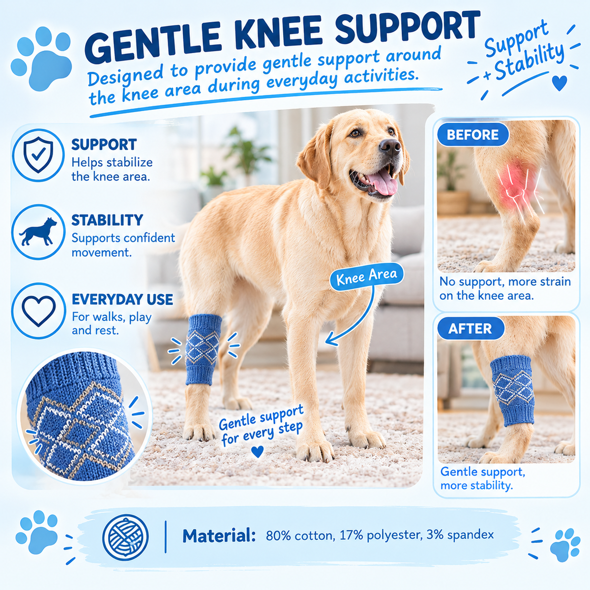 VellaPaw paw sleeves and leg warmers for dogs – protective pet paw sleeve