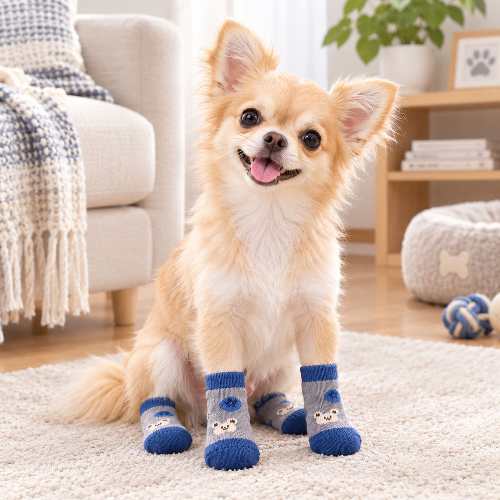 VellaPaw non-slip pet socks with adjustable strap – anti-slip dog socks