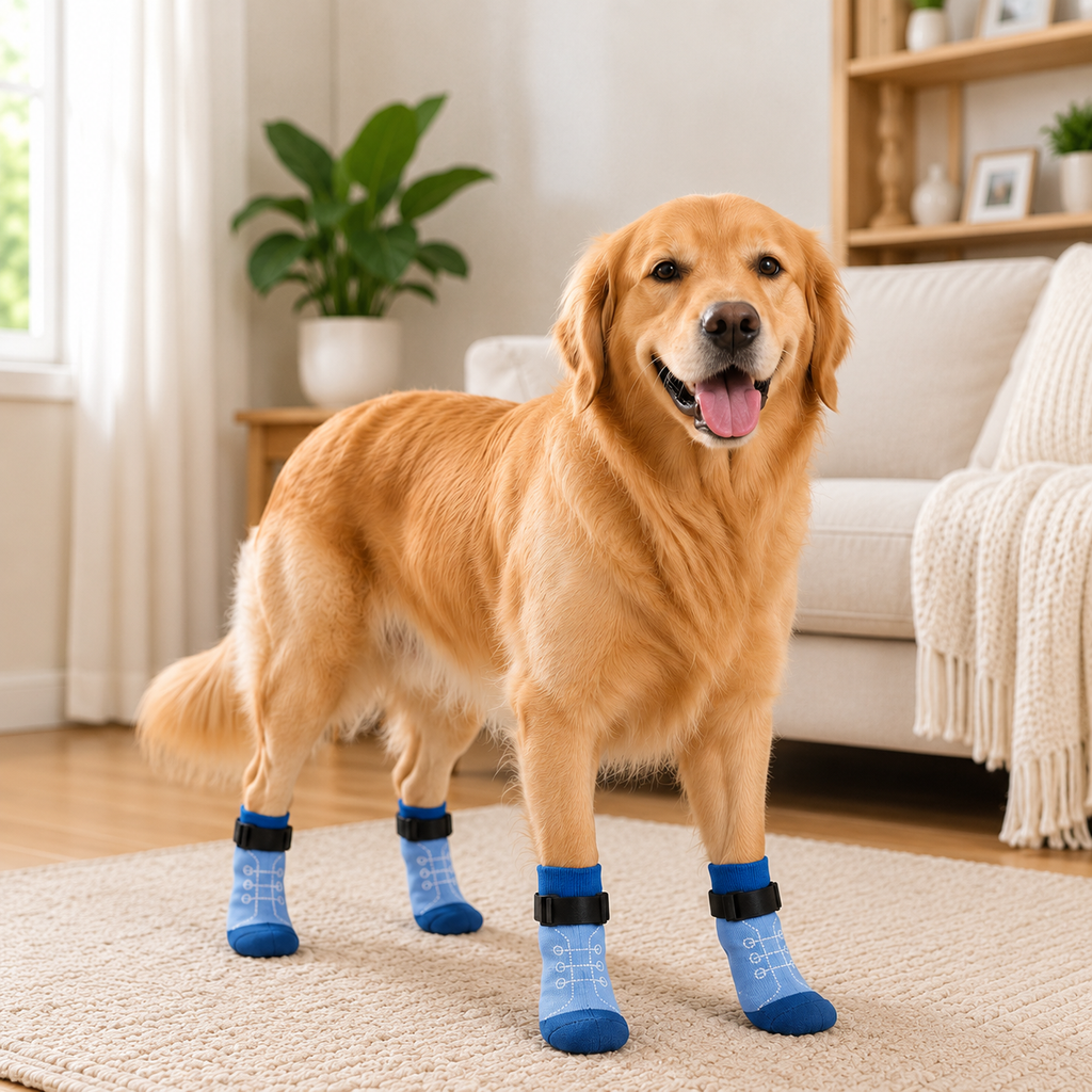 VellaPaw non-slip pet socks with adjustable strap – anti-slip dog socks