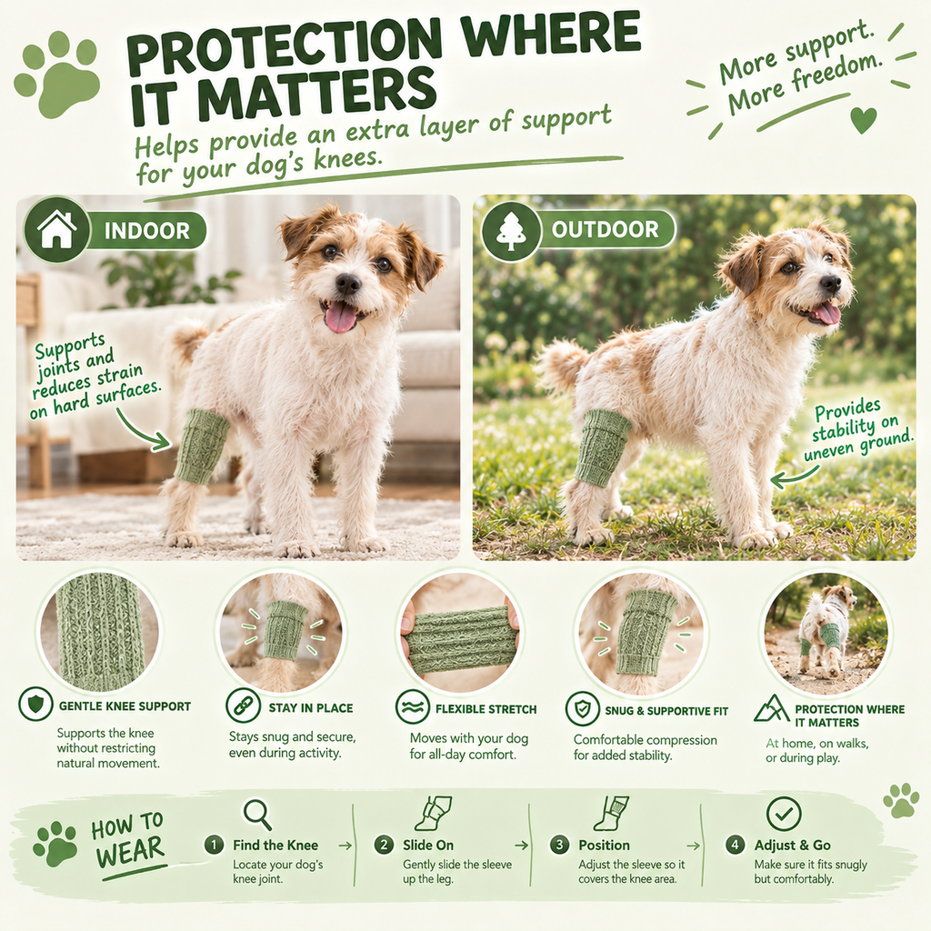 VellaPaw paw sleeves and leg warmers for dogs – protective pet paw sleeve