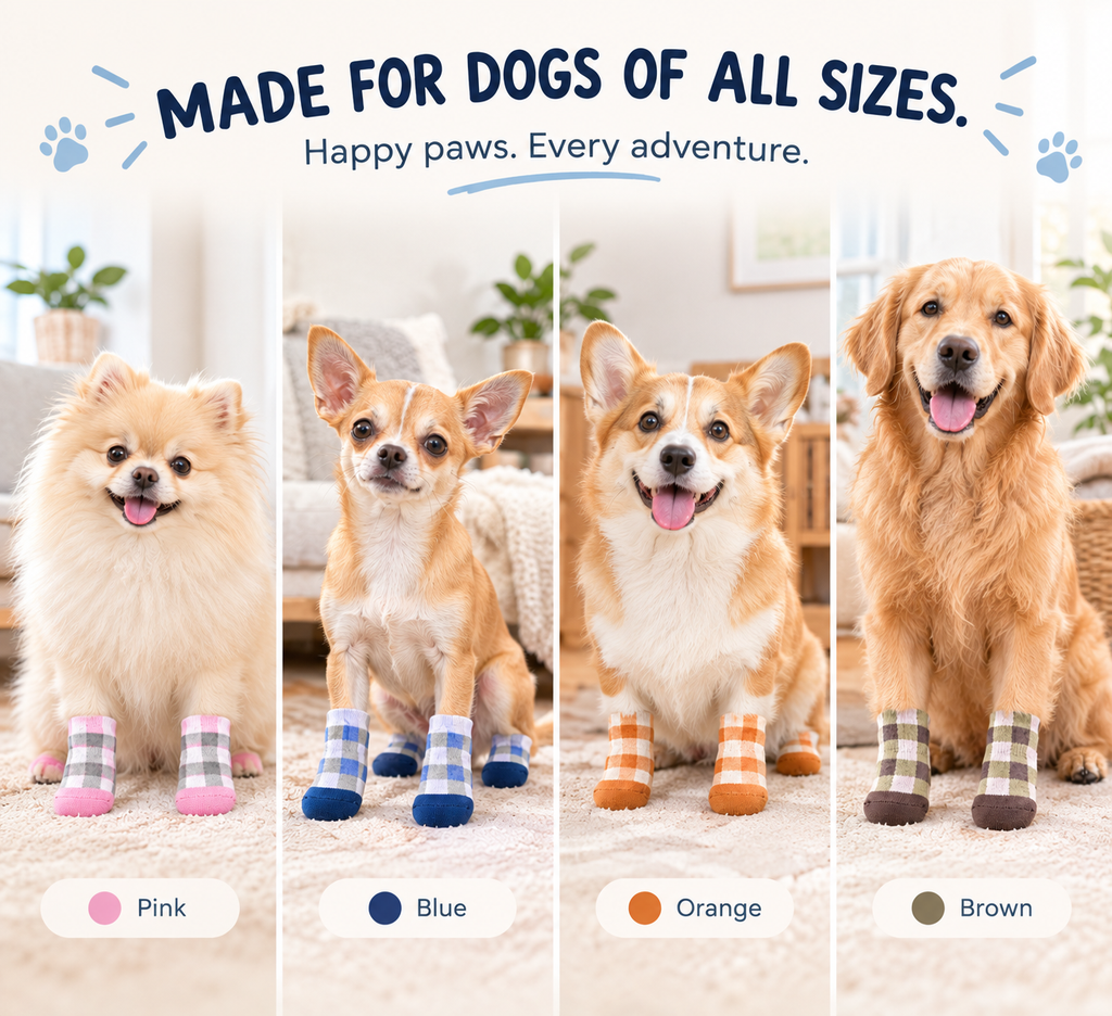 VellaPaw GripPaws non-slip pet socks – grip socks for dogs on hardwood floors
