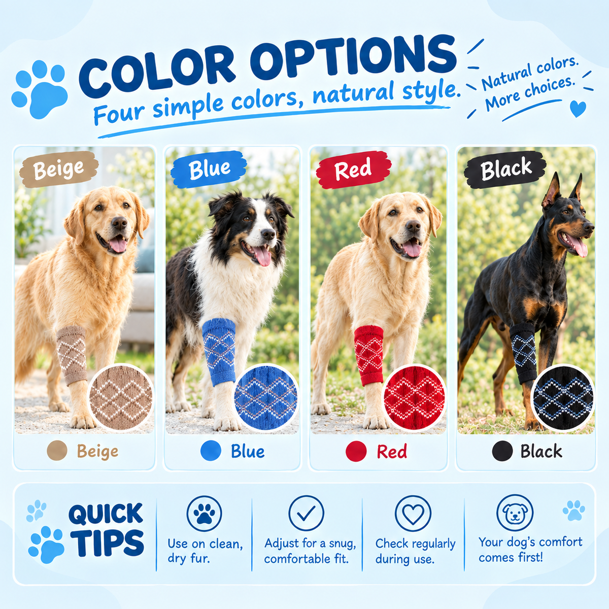 VellaPaw paw sleeves and leg warmers for dogs – protective pet paw sleeve