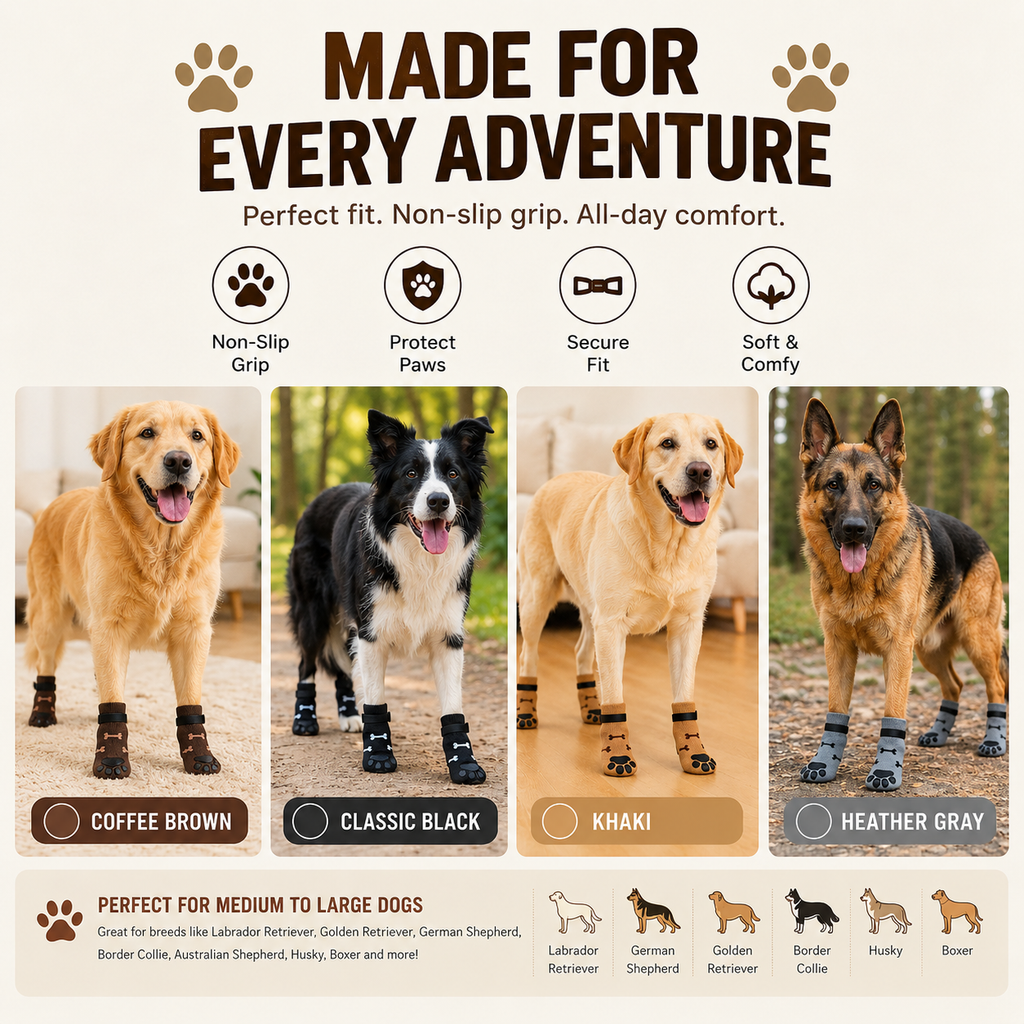 VellaPaw double-grip non-slip pet socks with strap – anti-slip dog socks