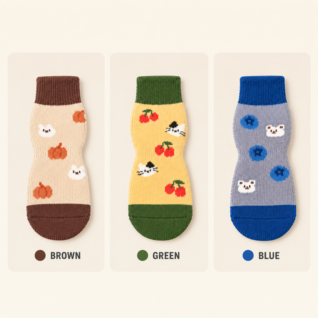 VellaPaw non-slip pet socks with adjustable strap – anti-slip dog socks