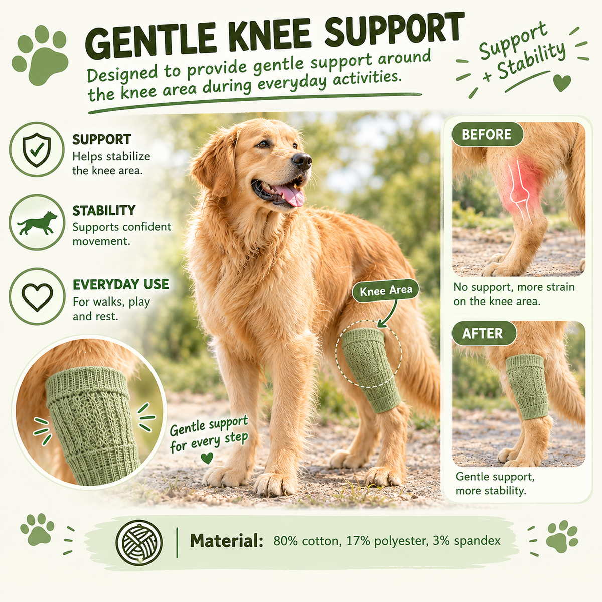 VellaPaw paw sleeves and leg warmers for dogs – protective pet paw sleeve