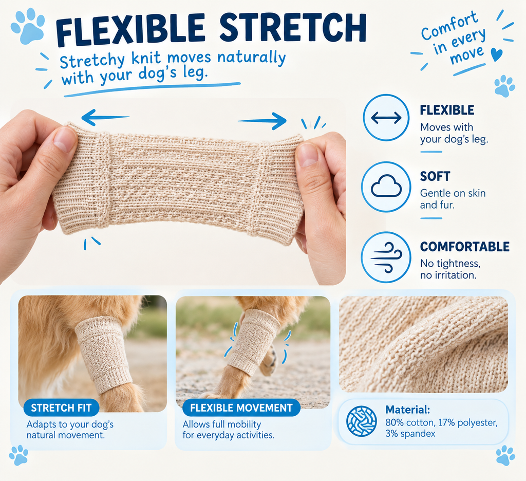 VellaPaw paw sleeves and leg warmers for dogs – protective pet paw sleeve