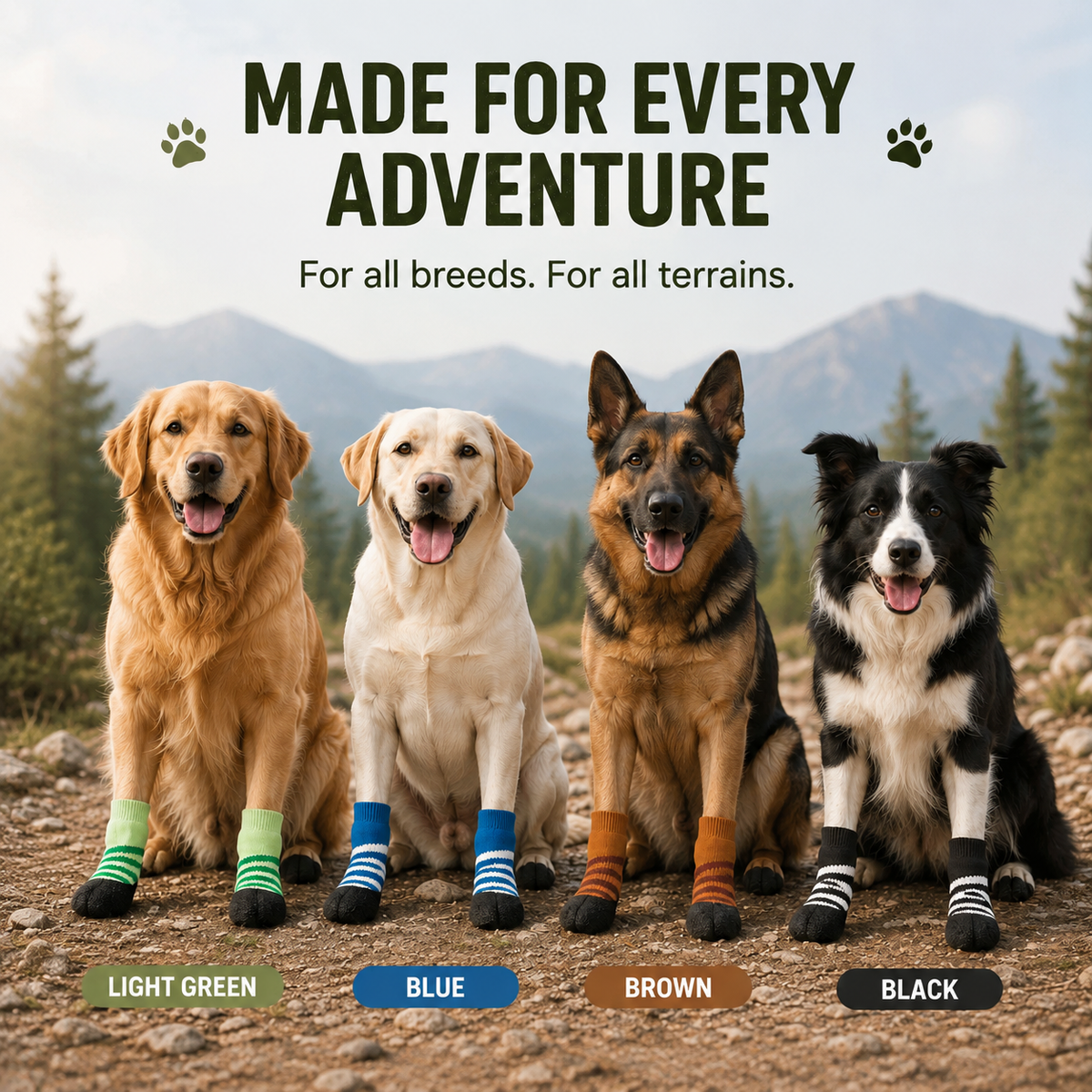 VellaPaw GripPaws non-slip pet socks – grip socks for dogs on hardwood floors